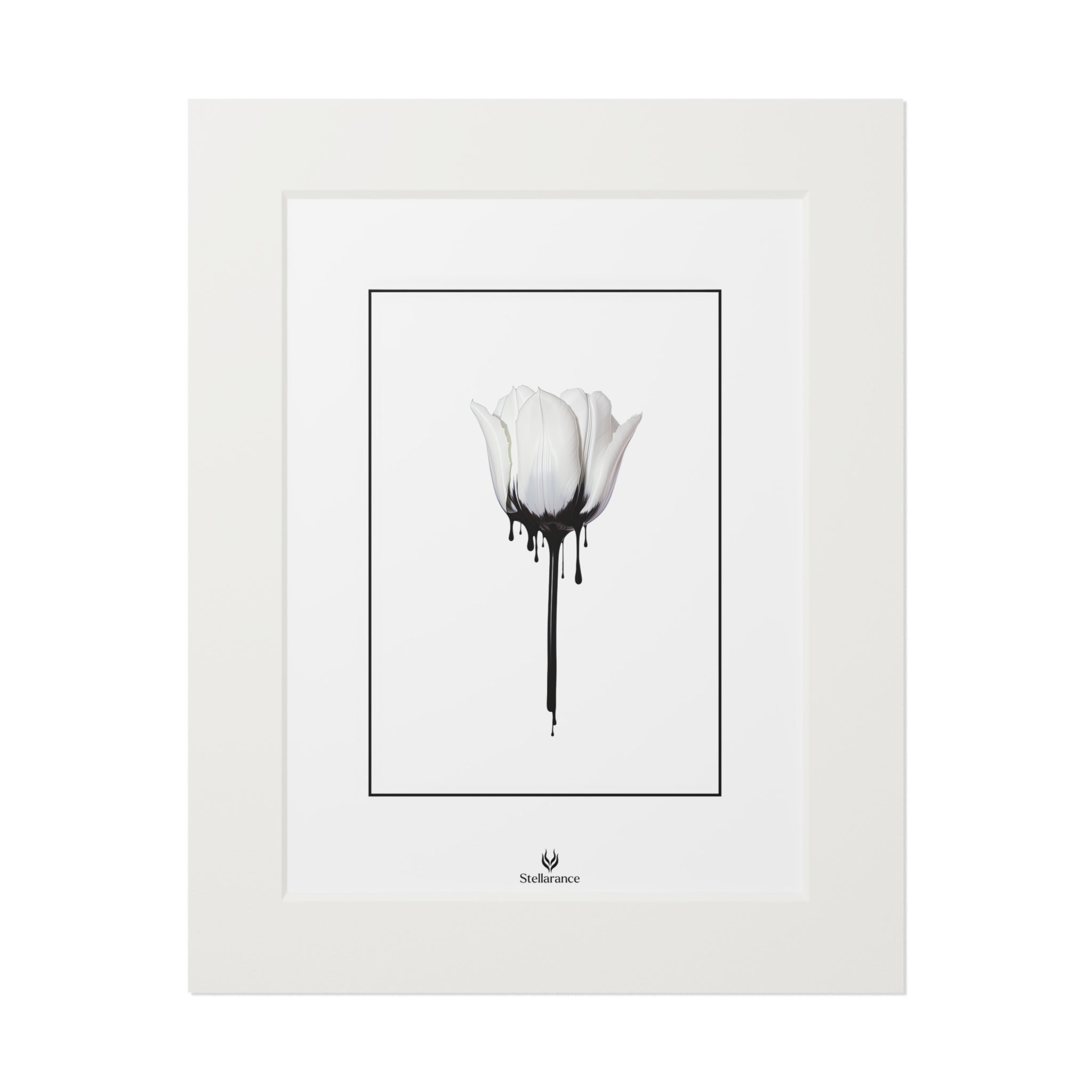 FLORAISON D'ENCRE NOIR Fine Art Prints